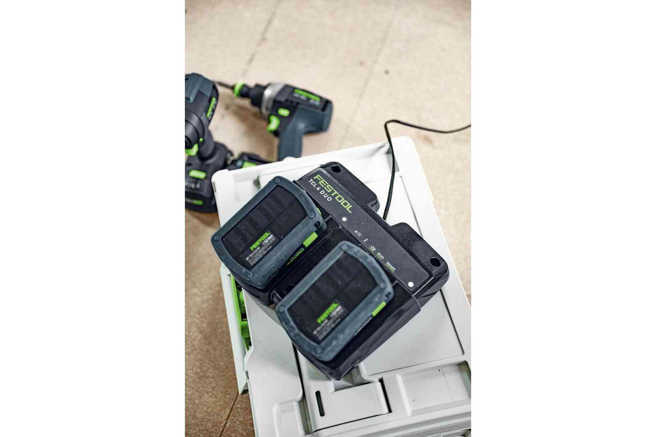 Festool FES-577108 SYS 18V 2x4.0 / TCL 6 DUO BATTERY / CHARGER