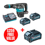 Makita MAK-HM001GM202 40V MAX XGT SDS-MAX Demolition Hammer 2x 4.0Ah Kit