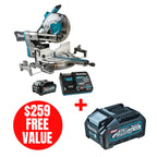 Makita MAK-LS003GM102 40V MAX XGT Cordless 12in Dual Compound Sliding Mitre Saw 4.0Ah Kit