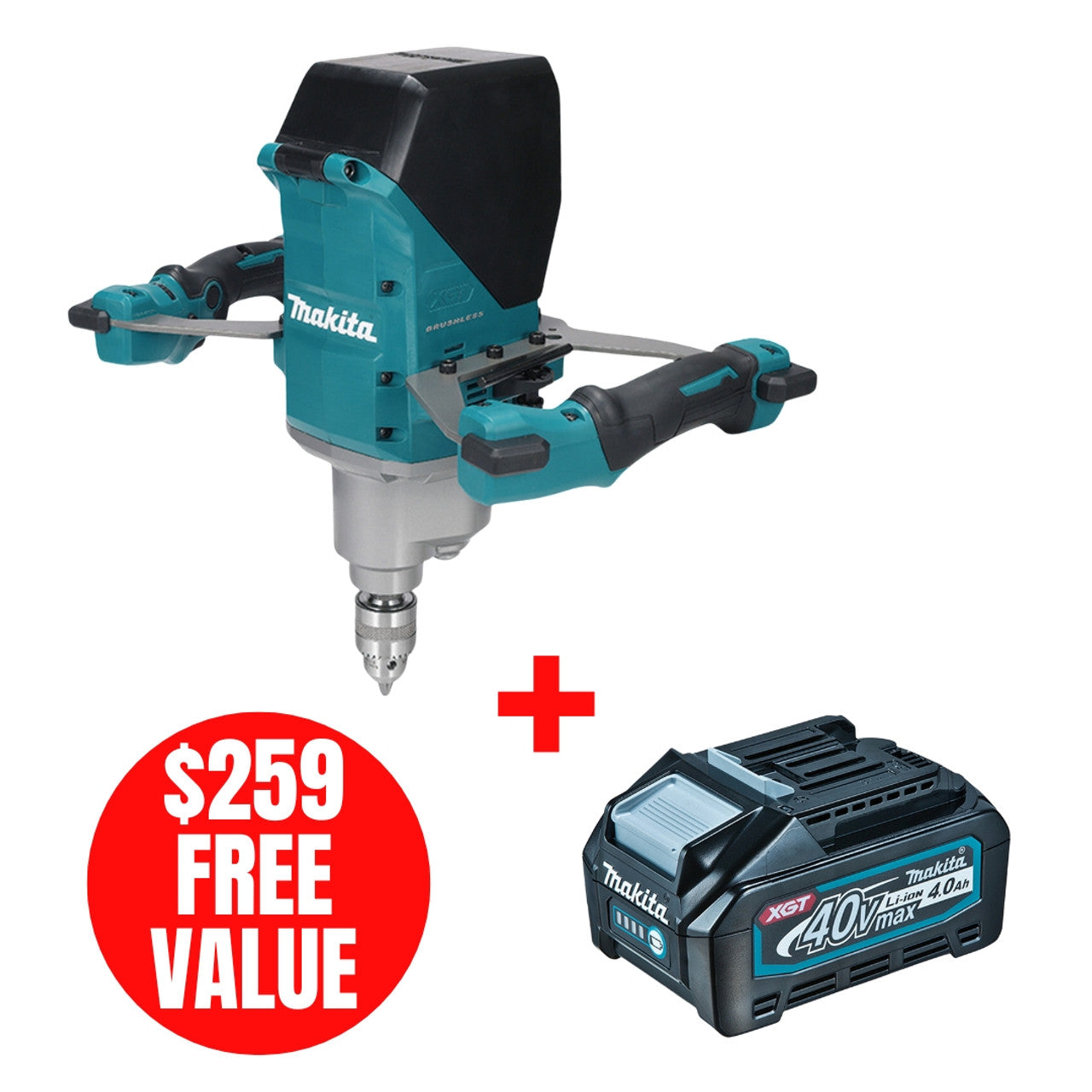 Makita MAK-UT002GZ 40V MAX XGT Mixer (Bare Tool)