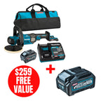 Makita MAK-PV001GT101 40V MAX XGT Cordless 7in Polisher 5.0 Ah Kit