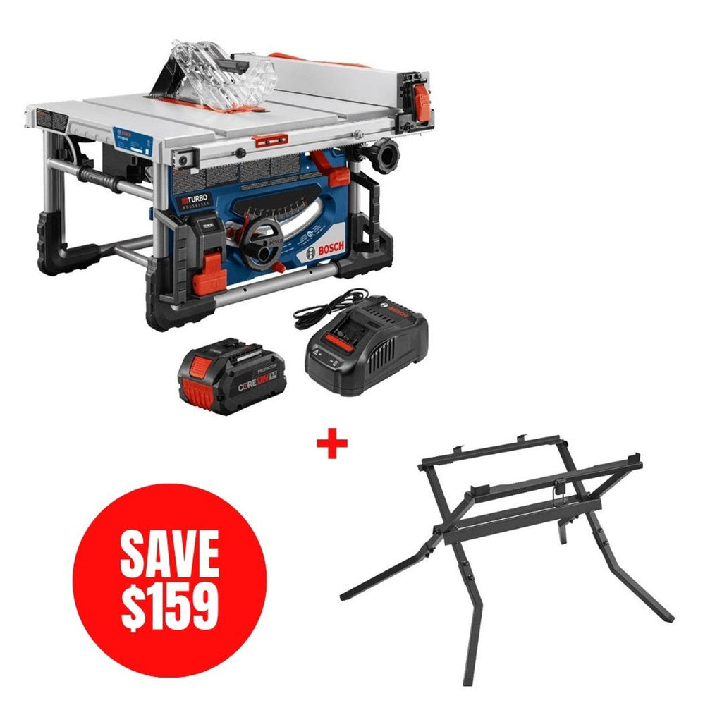 Bosch BOS-GTS18V-08N14 18V Portable Table Saw Kit with (1) 8.0Ah Performance Battery