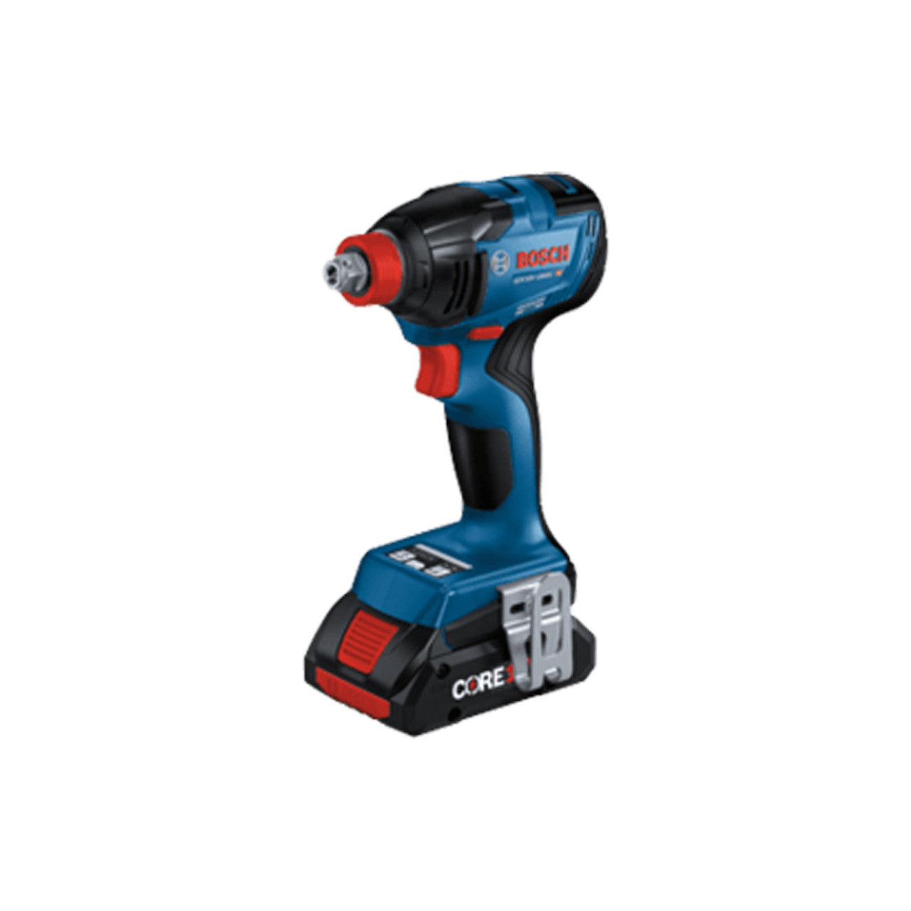 Bosch BOS-GDX18V-1860CB25 18V Connected-Ready Two-In-One 1/4 in and 1/2 in Bit/Socket Impact Driver/Wrench Kit with (2) CORE18V 4.0 Ah Compact Batteries and (1) Connectivity Module