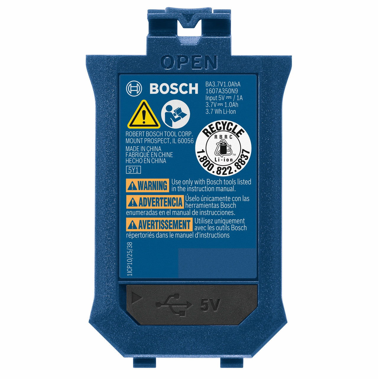 Bosch BOS-GLM-BAT 3.7V Lithium-Ion 1.0Ah Battery