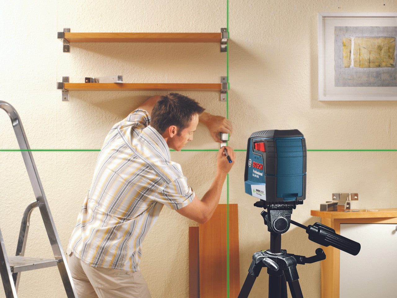Bosch BOS-GLL40-20G Green-Beam Self-Leveling Cross-Line Laser