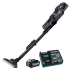 Makita MAK-CL003GM102 40V XGT Cordless 250ml Cyclone Vacuum Cleaner, Black - 4Ah Kit