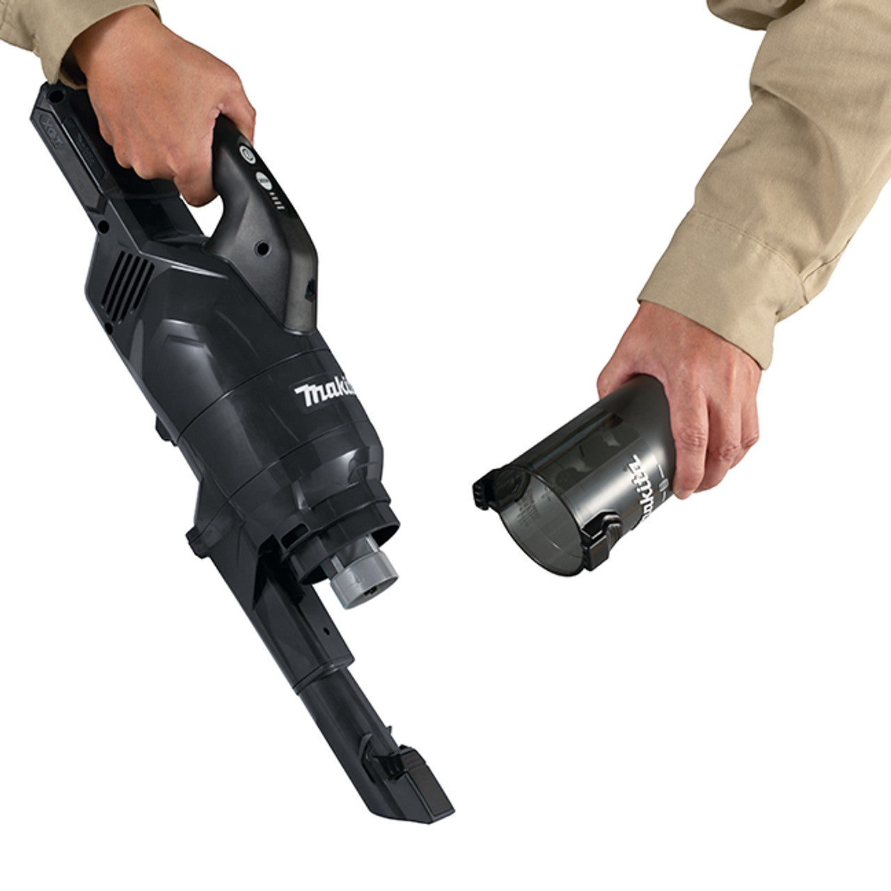 Makita MAK-CL003GM102 40V XGT Cordless 250ml Cyclone Vacuum Cleaner, Black - 4Ah Kit