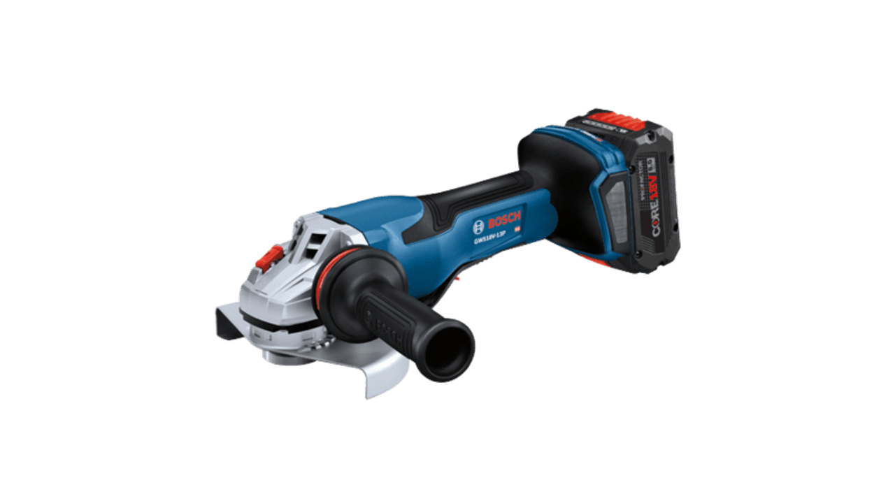 Bosch BOS-GWS18V-13PB14 18V Angle Grinder with Paddle Switch with (1) CORE18V 8.0 Ah PROFACTOR Battery