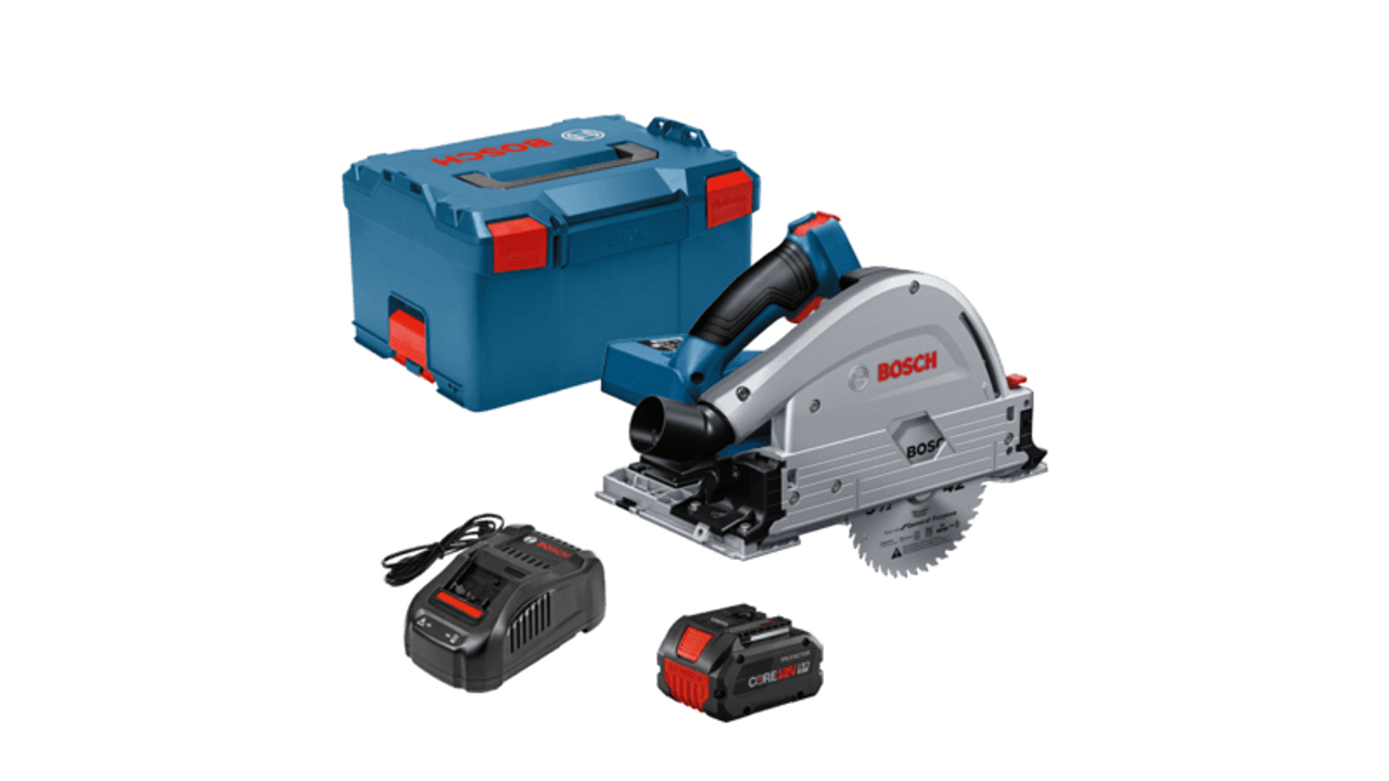Bosch BOS-GKT18V-20GCL14 PROFACTOR 18V Connected-Ready 5-1/2 In. Track Saw CORE18V 8.0Ah Kit