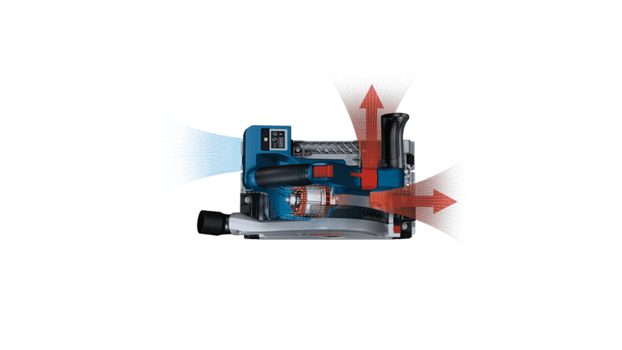 Bosch BOS-GKT18V-20GCL14 PROFACTOR 18V Connected-Ready 5-1/2 In. Track Saw CORE18V 8.0Ah Kit
