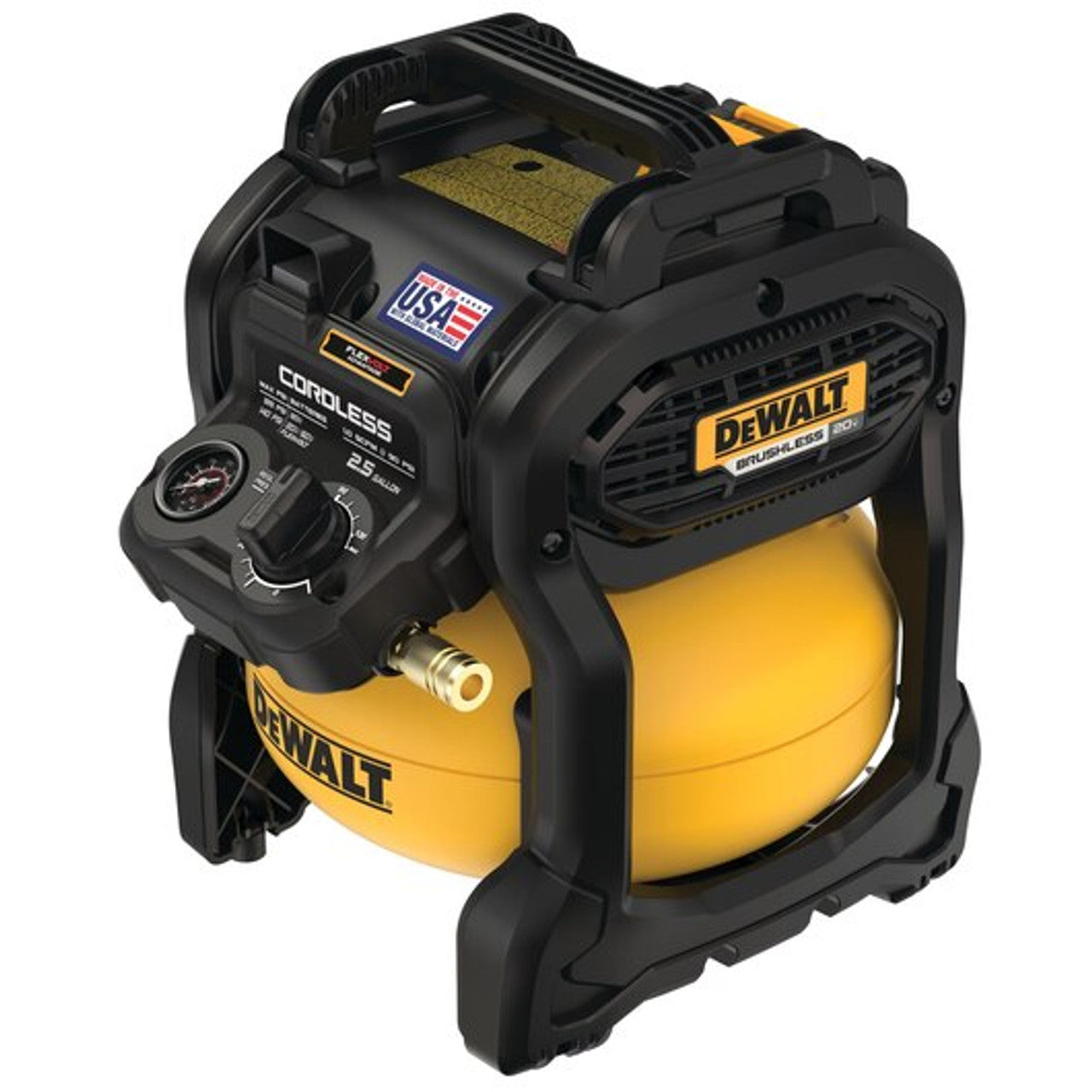 DEWALT DEW-DCC2520T1 20V 2-1/2 Gal. Cordless Compressor 6.0Ah Kit