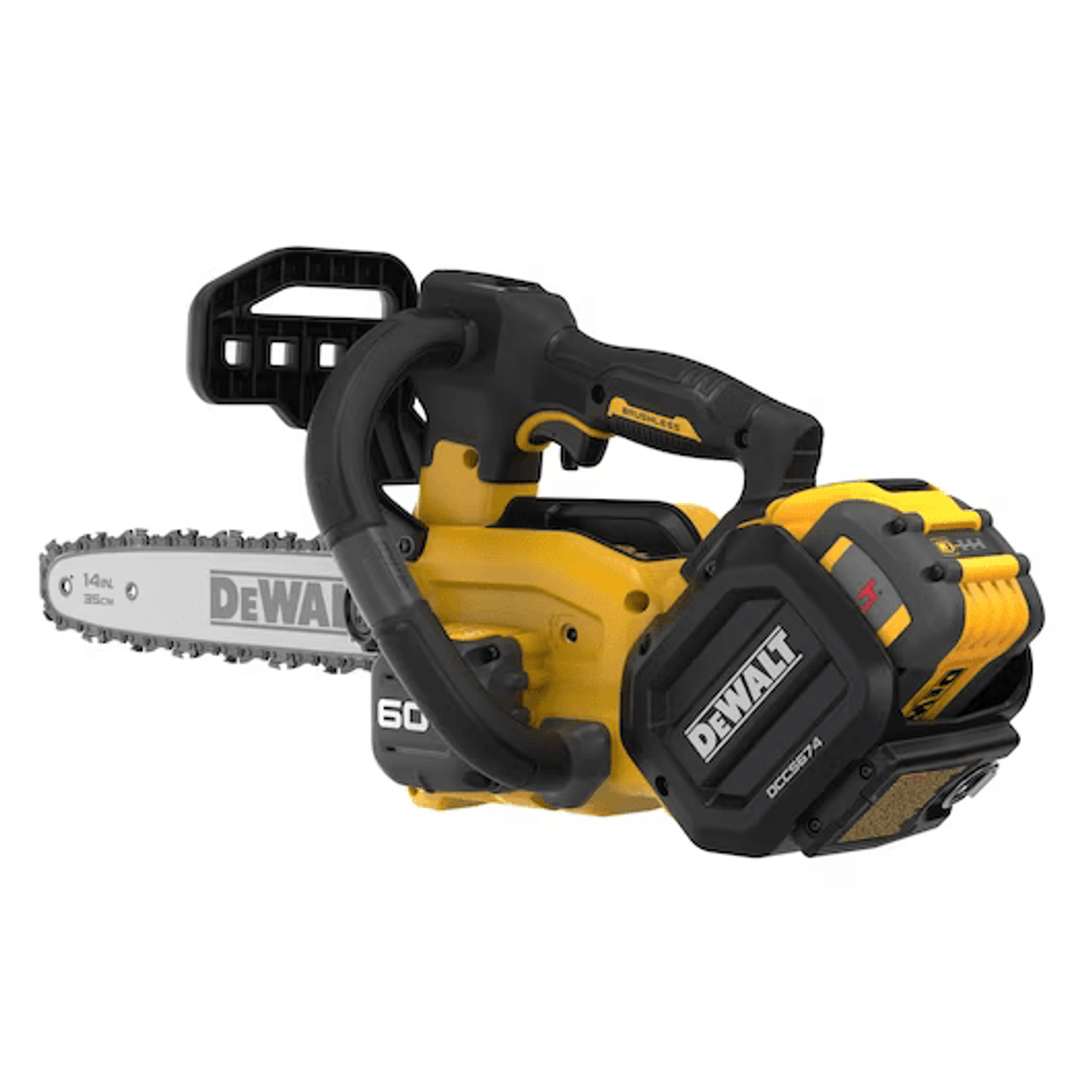 DEWALT DEW-DCCS674X2-CA 60V MAX Brushless 14in Top Handle Chainsaw 2x 9.0Ah Kit