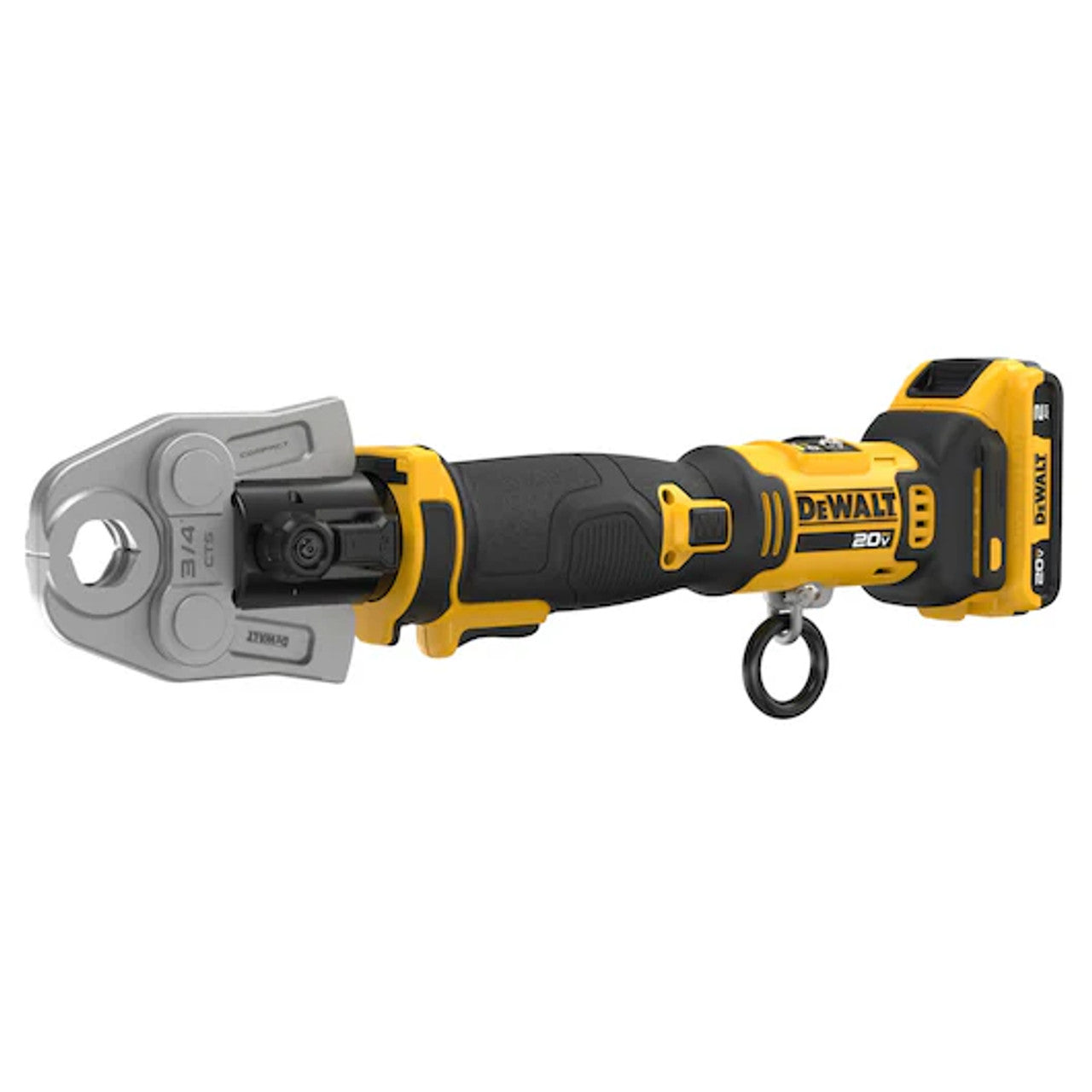 DEWALT DEW-DCE210D2K 20V MAX Compact Press Tool Kit With 1/2 To 1-1/4 Jaws