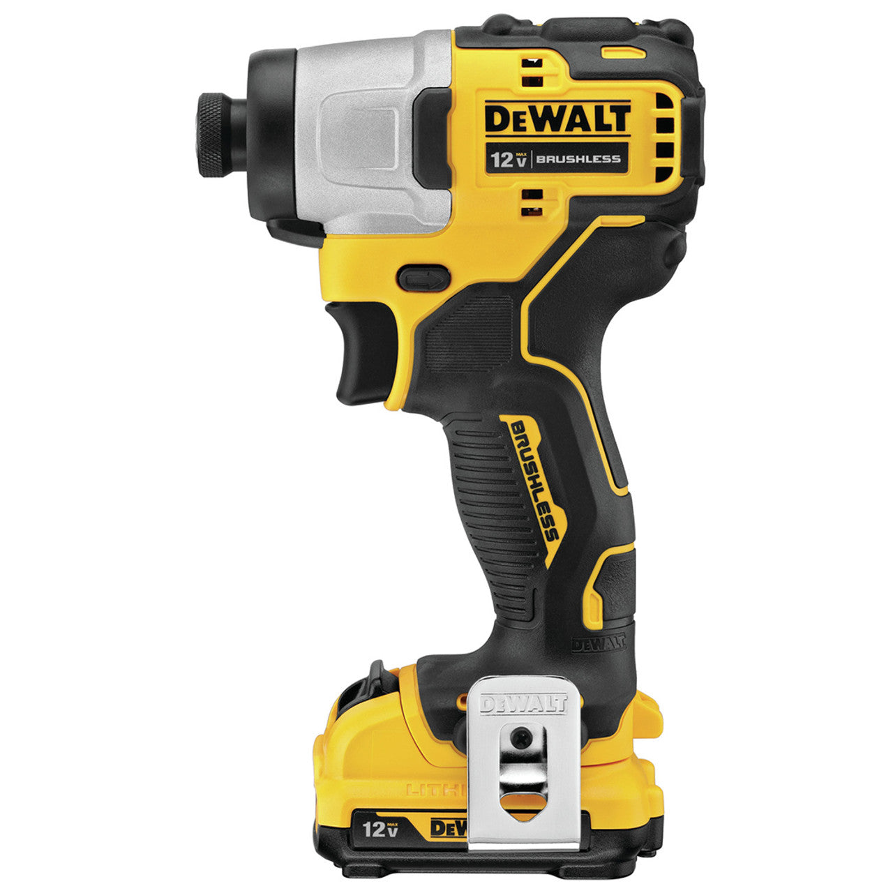 DEWALT DEW-DCF801F2 XTREME 12V MAX Brushless 1/4in Cordless Impact Driver 2x 2.0Ah Kit