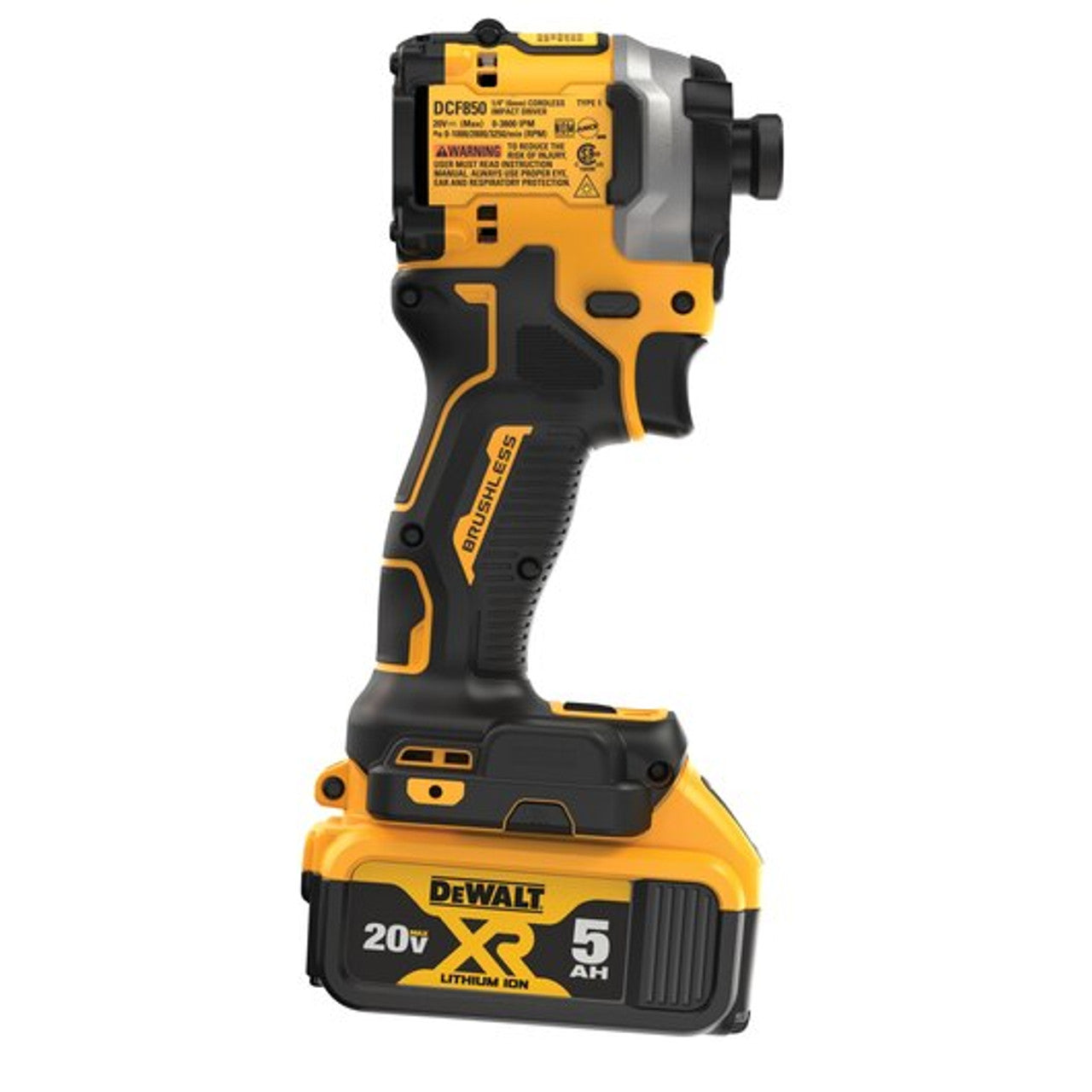 DEWALT DEW-DCF850P1 20V MAX ATOMIC Brushless Impact Driver 5.0Ah Kit