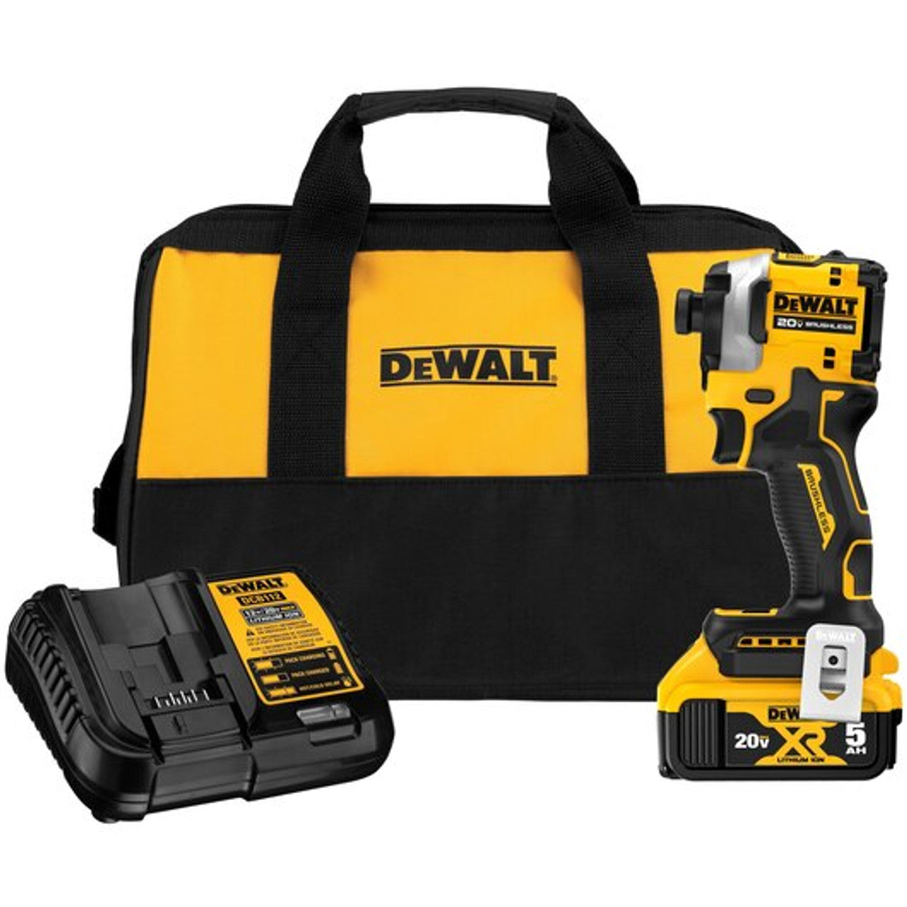 DEWALT DEW-DCF850P1 20V MAX ATOMIC Brushless Impact Driver 5.0Ah Kit
