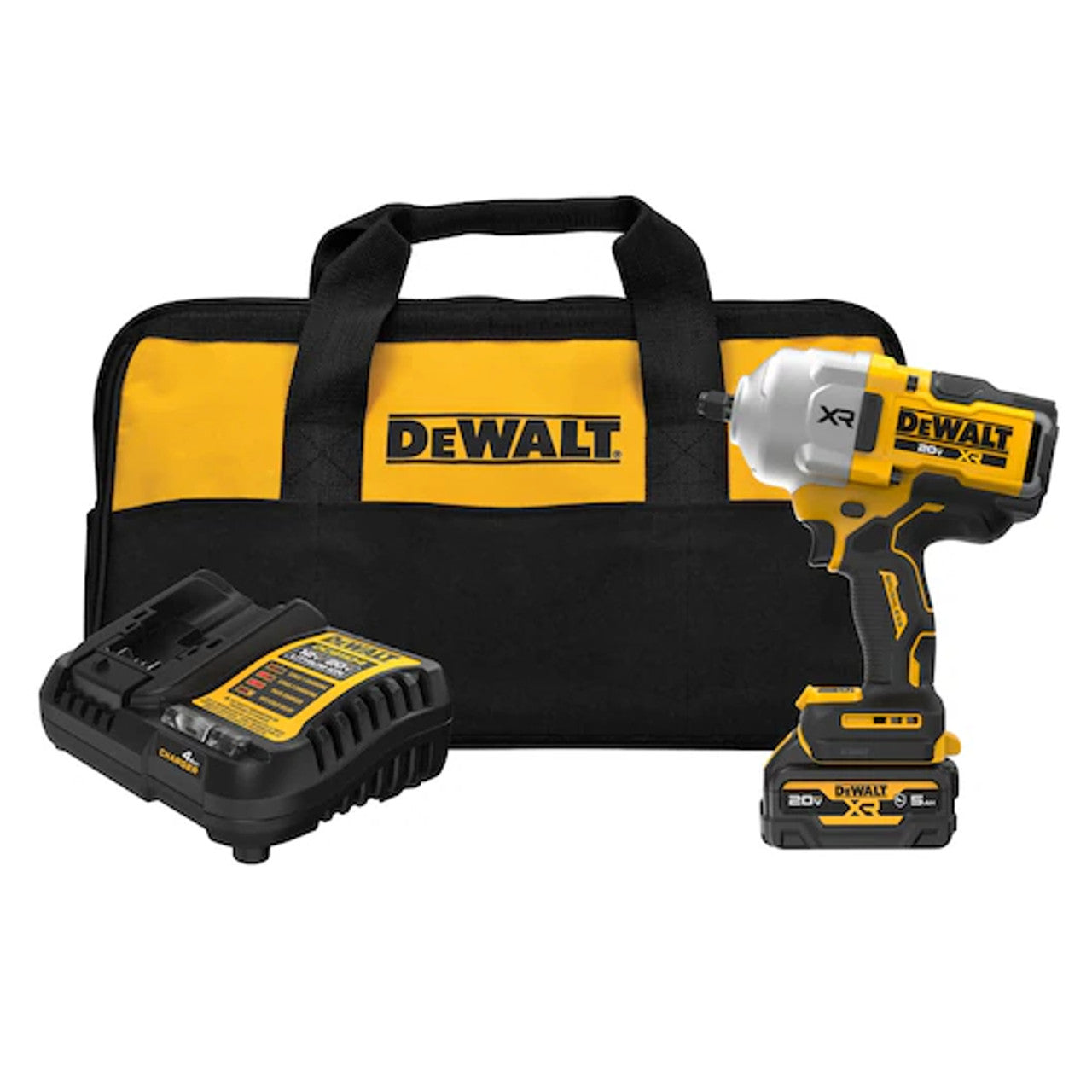DEWALT DEW-DCF961GP1 20V MAX XR Brushless Cordless 1/2-In High Torque Impact Wrench with Hog Ring Anvil Kit