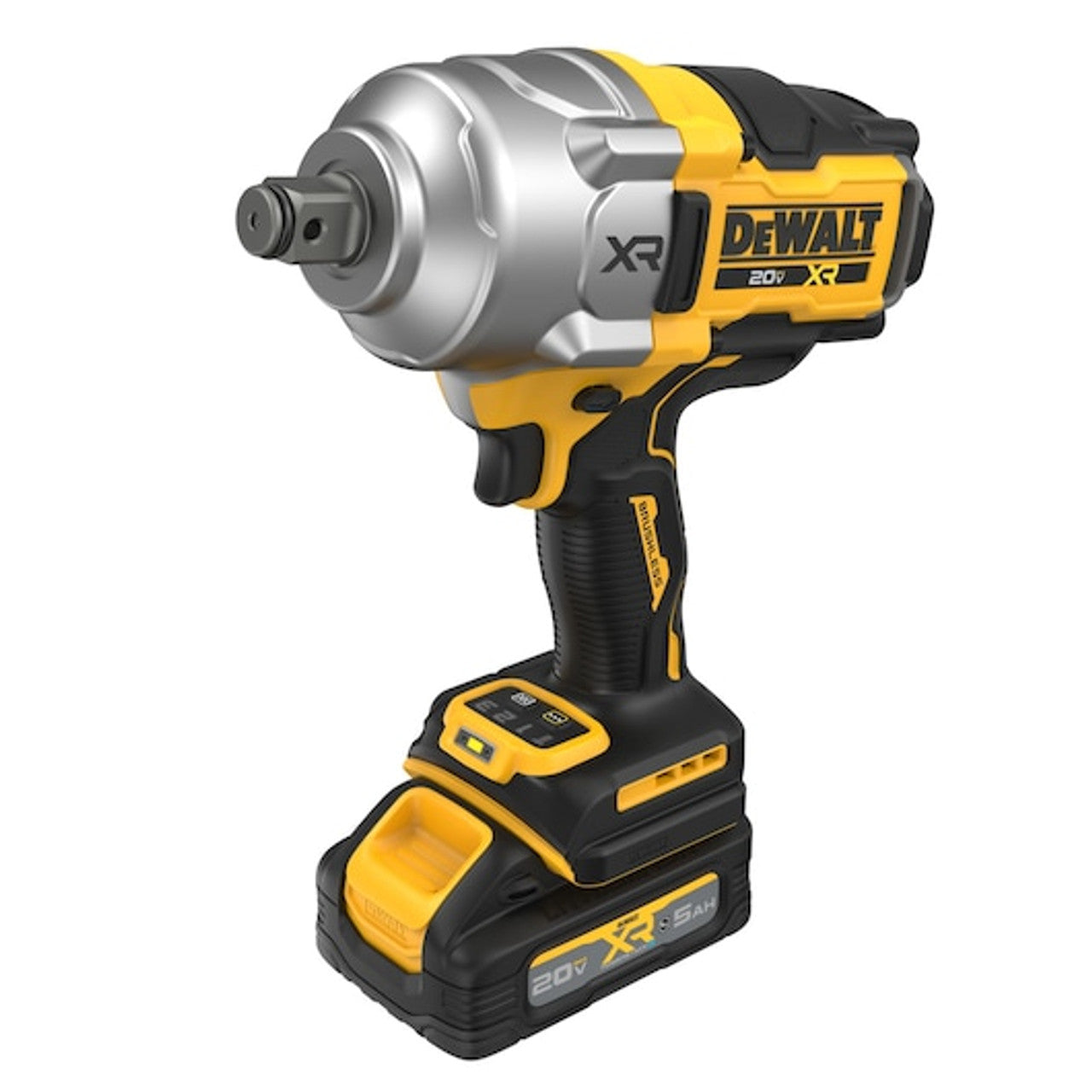 DEWALT DEW-DCF964GH1 20V MAX XR POWERSTACK Brushless 3/4 in. High Torque Impact Wrench With Hog Ring Anvil 5.0Ah Kit