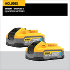 DEWALT DEW-DCK2100H2 20V Max Hammer Drill & Impact Driver 2x 5.0Ah POWERSTACK Kit With TSTACK & Foam (Special Edition)