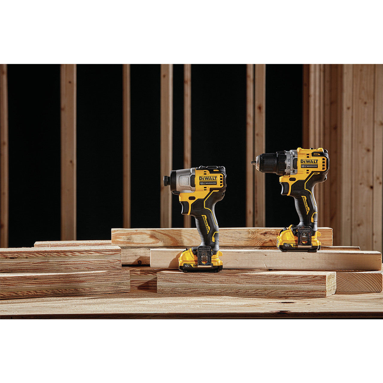 DEWALT DEW-DCK221F2 XTREME 12V MAX Brushless Cordless Drill and Impact Driver 2x 2.0Ah Kit