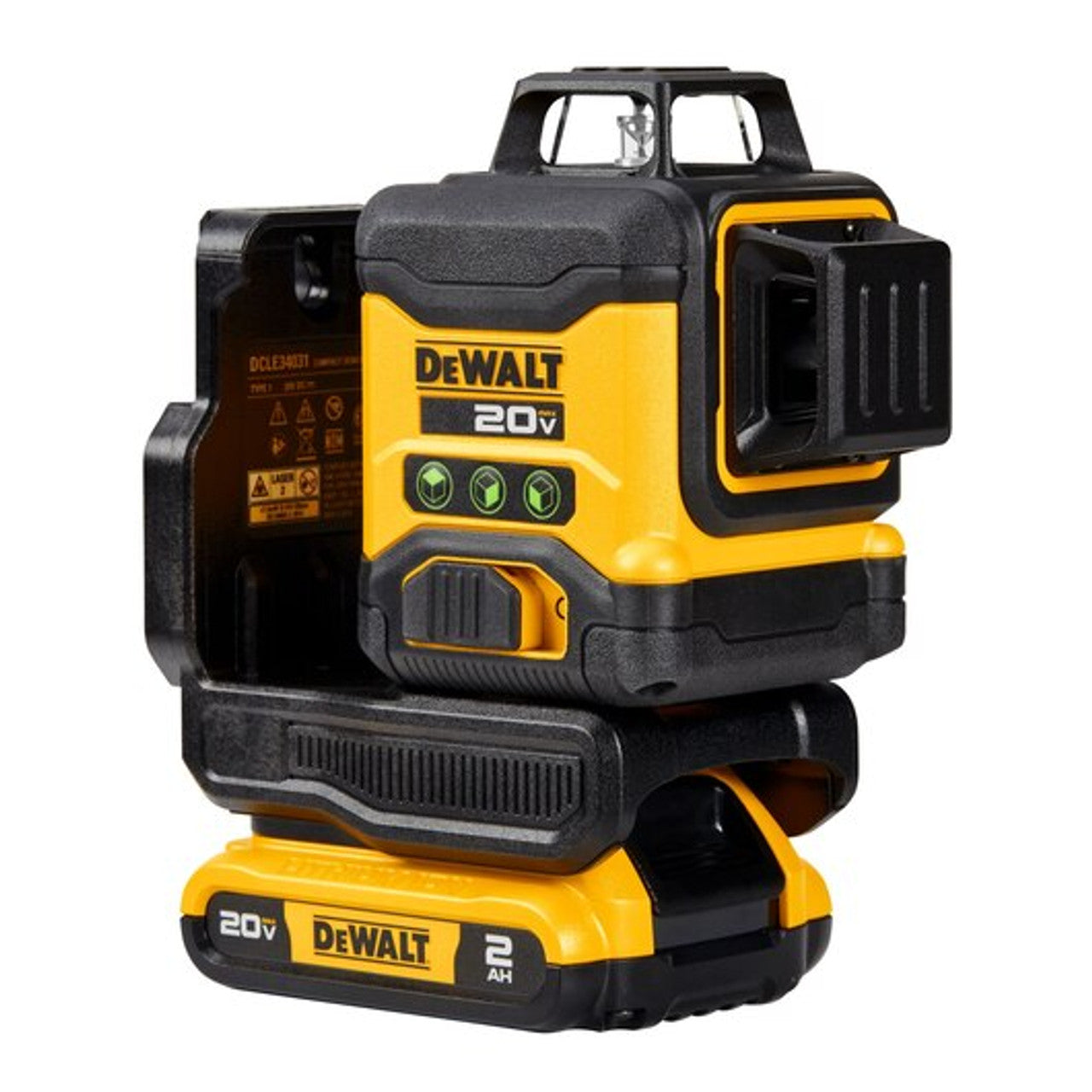 DEWALT DEW-DCLE34031D1 20V 3x360 Green Beam Line Laser 2.0Ah Kit