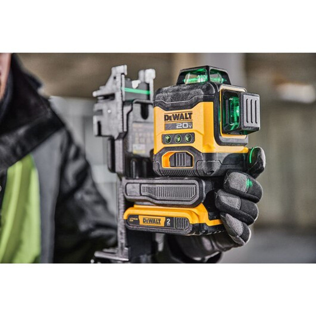DEWALT DEW-DCLE34031D1 20V 3x360 Green Beam Line Laser 2.0Ah Kit