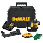 DEWALT DEW-DCLE34031D1 20V 3x360 Green Beam Line Laser 2.0Ah Kit