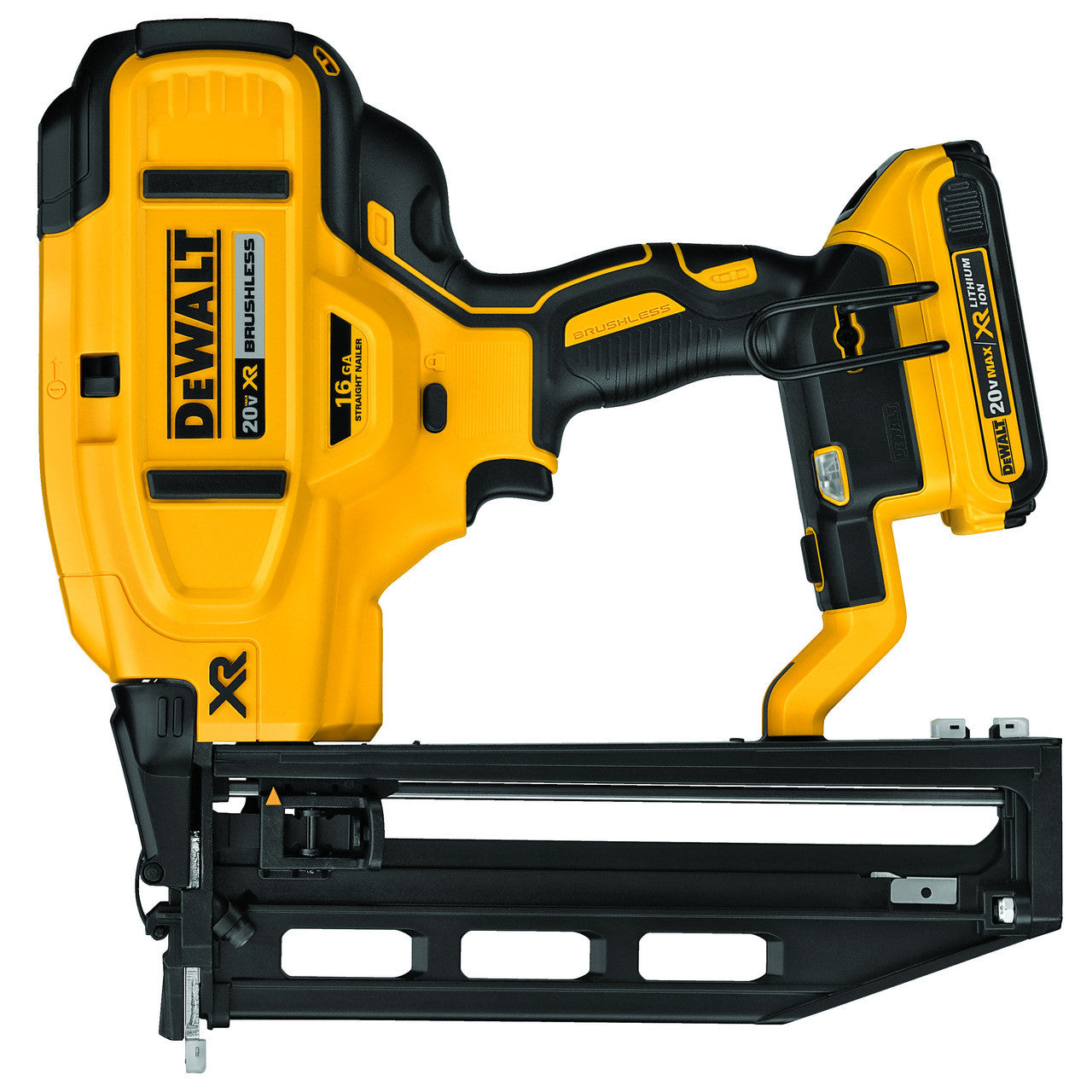 DEWALT DEW-DCN662D1 20V MAX XR Brushless 16G Straight Finish Nailer 2.0Ah Kit