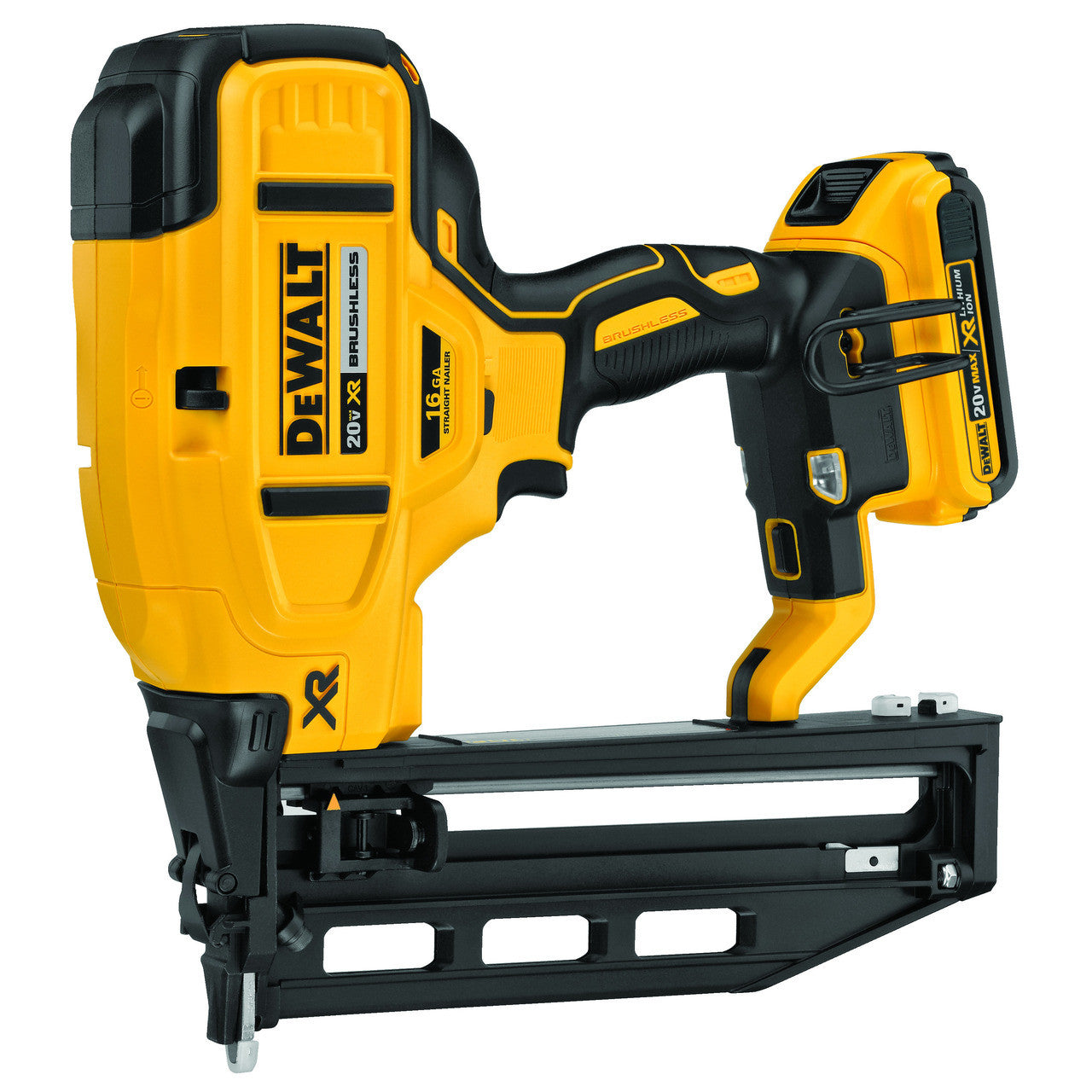 DEWALT DEW-DCN662D1 20V MAX XR Brushless 16G Straight Finish Nailer 2.0Ah Kit