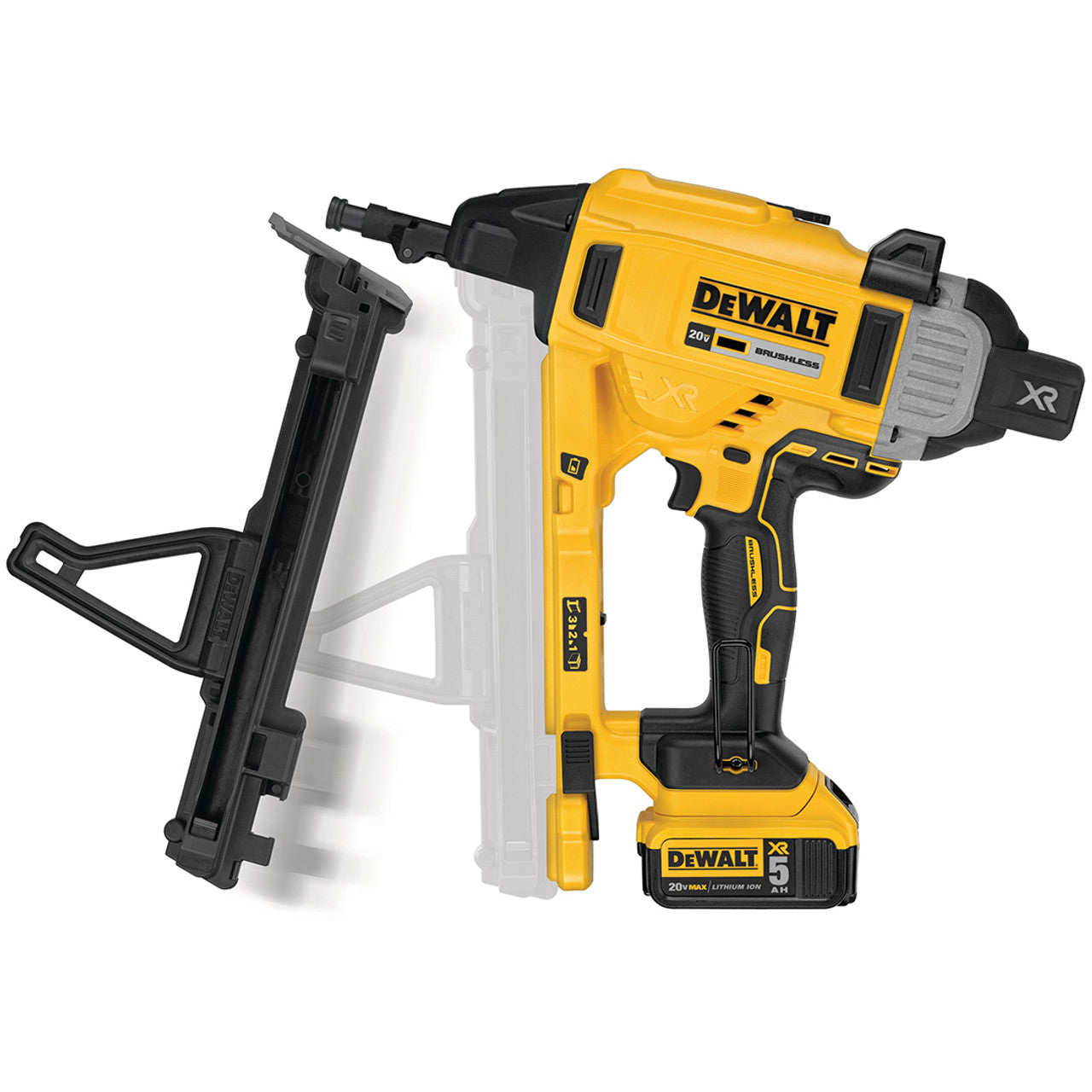 DEWALT DEW-DCN891P2 1in Magazine Cordless Concrete Nailer 2x 5.0Ah Kit