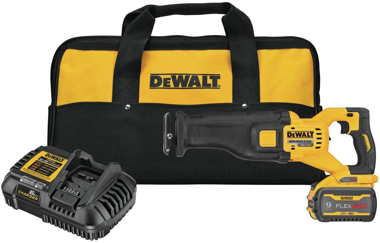 DEWALT DEW-DCS389X1 GEN 2 Flexvolt 60V MAX Brushless Cordless Reciprocating Saw Kit