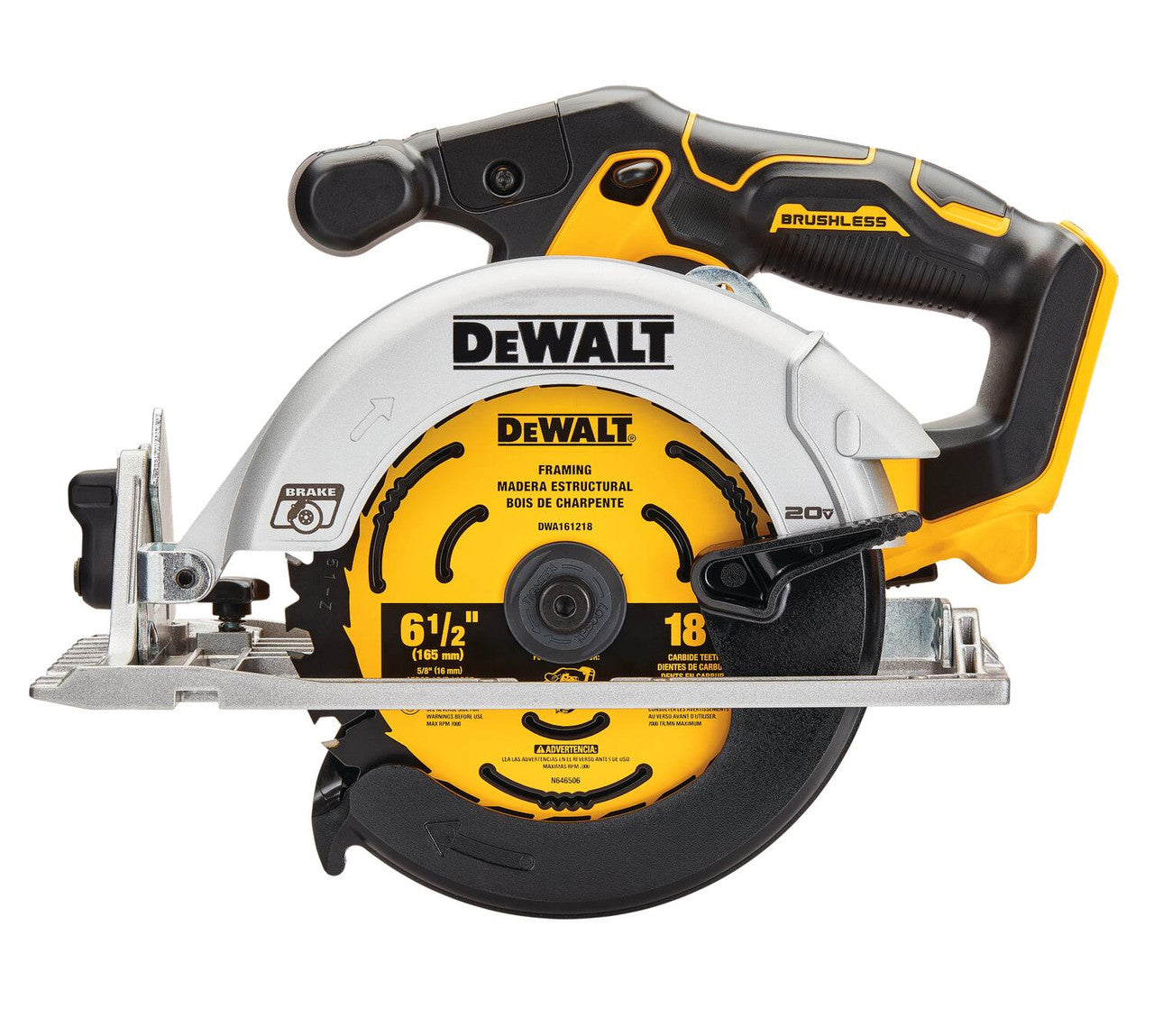 DEWALT DEW-DCS565B 20V MAX 6-1/2in Brushless Cordless Circular Saw (Bare Tool)