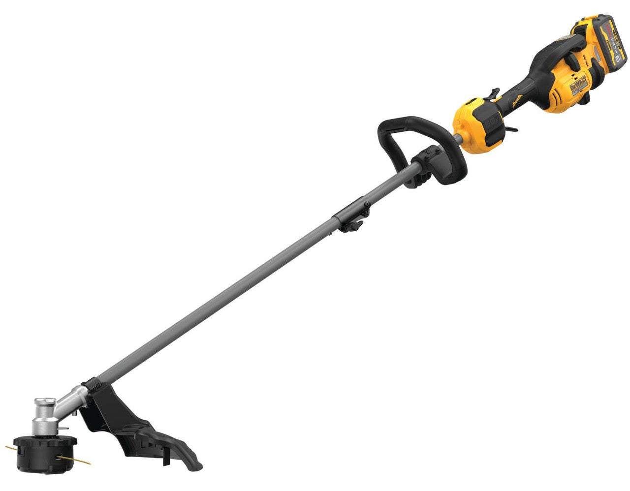 DEWALT DEW-DCST972X1 FLEXVOLT 60V MAX 17in Brushless Cordless Power Head Attachment Capable String Trimmer 9.0Ah Kit