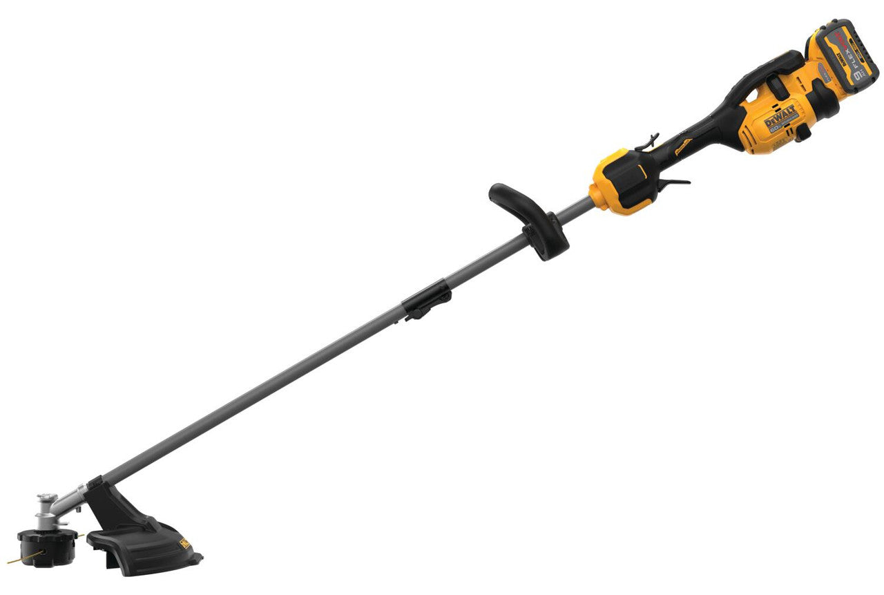 DEWALT DEW-DCST972X1 FLEXVOLT 60V MAX 17in Brushless Cordless Power Head Attachment Capable String Trimmer 9.0Ah Kit