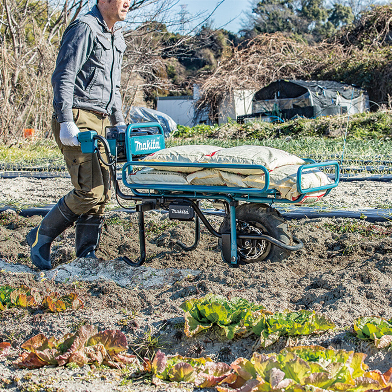 Makita MAK-DCU180ZX1 18V X2 LXT Brushless Power-Assisted Flat Dolly Kit