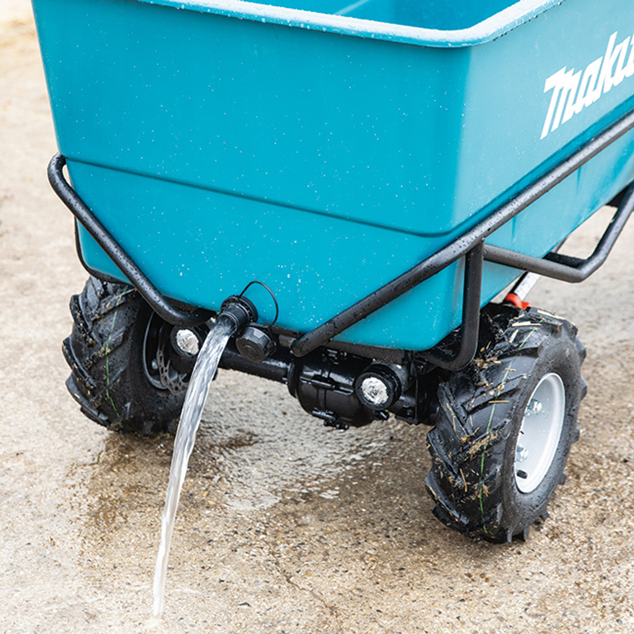Makita MAK-DCU605Z 36V (18Vx2) LXT Brushless Material Mover with XL Flat Bucket, Drain Cap, Bare Tool
