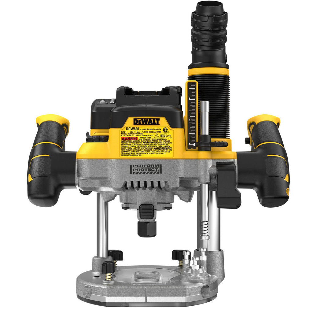 DEWALT DEW-DCW620B 20V MAX XR 2-1/4 Peak HP Plunge Router (Bare Tool)