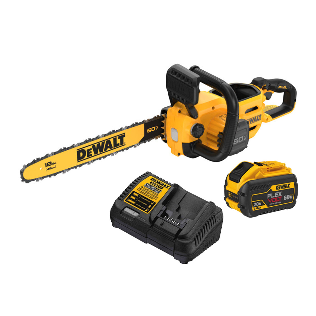 DEWALT DEW-DCCS672X1 60V MAX 18in Brushless Cordless Chainsaw Kit