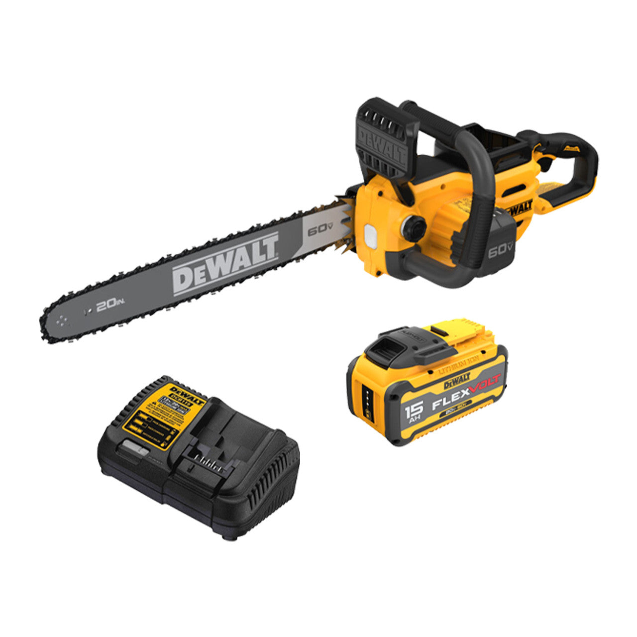 DEWALT DEW-DCCS677Z1 60V MAX Flexvolt 20in Chainsaw Kit Gen2 15.0Ah Kit