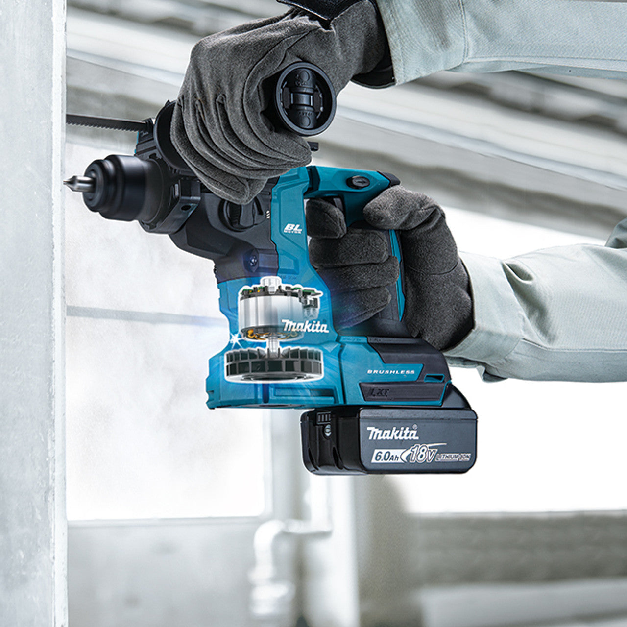 Makita MAK-DHR183Z 18V LXT 11/16in Rotary Hammer w/XPT and AVT (Bare Tool)