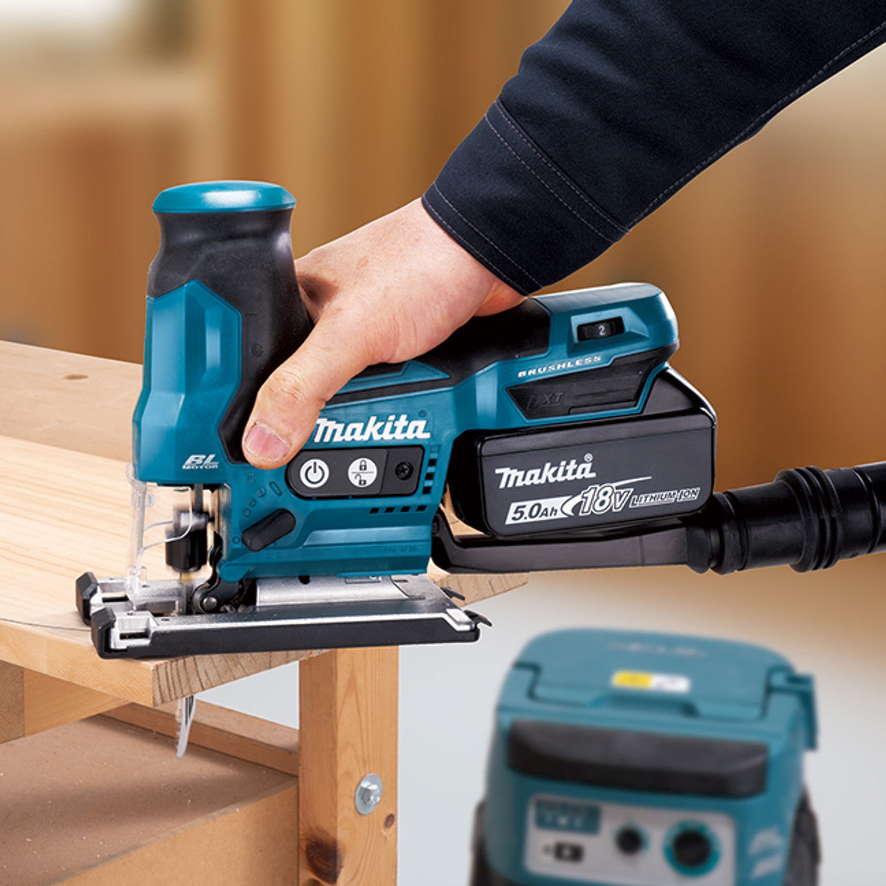 Makita MAK-DJV185Z 18V LXT Jig Saw w/Barrel Handle & XPT (Bare Tool)