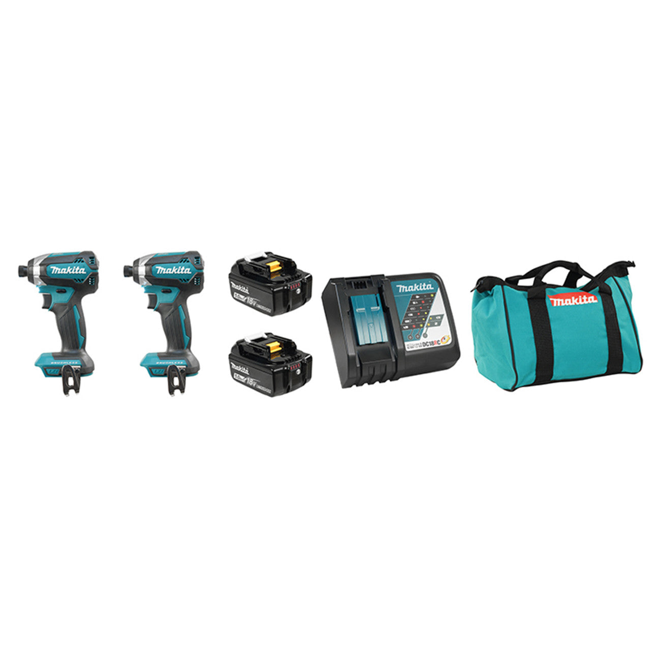 Makita MAK-DLX2186T 18V (5.0 Ah) LXT 2-Tool Combo Kit
