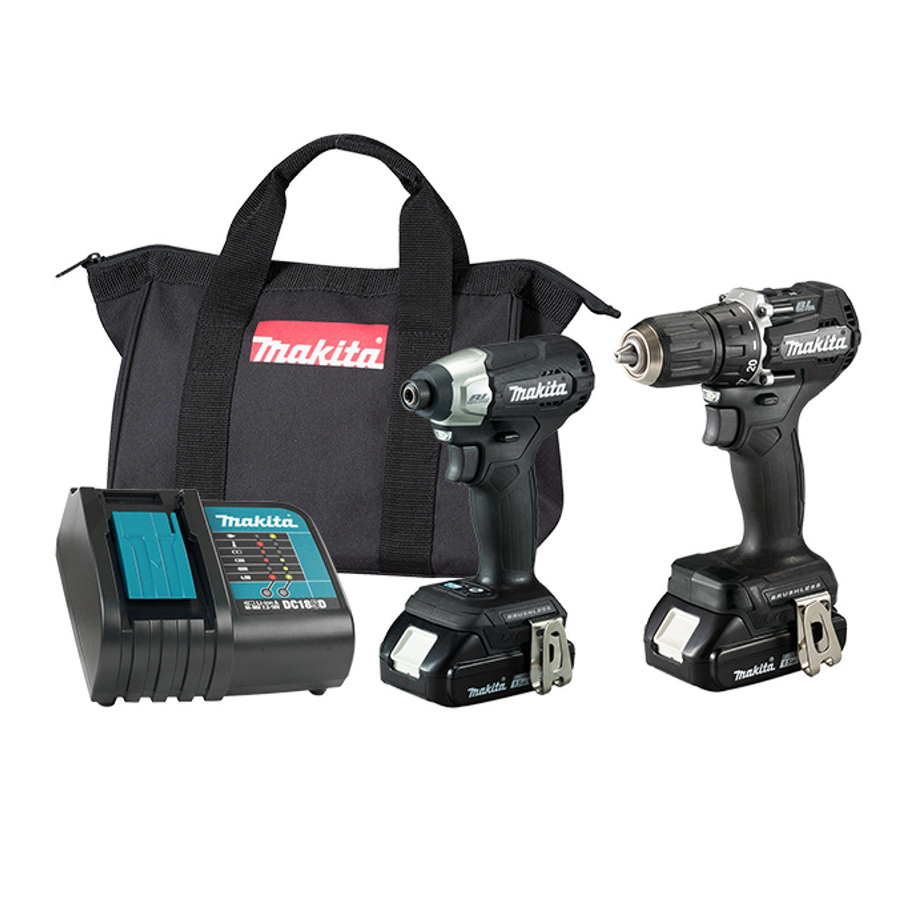 Makita MAK-DLX2423BX3 18V LXT Sub-Compact 2-Tool Combo Kit