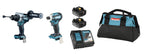 Makita MAK-DLX2455TX4 18V LXT Cordless 2-Tool 2x 5.0Ah Combo Kit