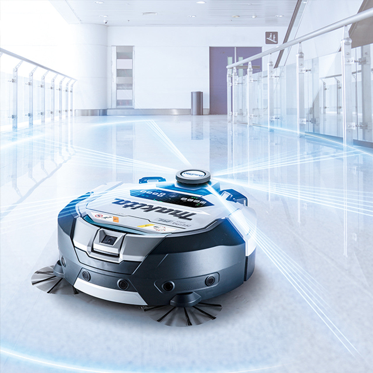 Makita MAK-DRC300PT2 Cordless 3.0L Smart Robotic Vacuum Kit with Hepa Filter 5.0Ah x 2 Kit