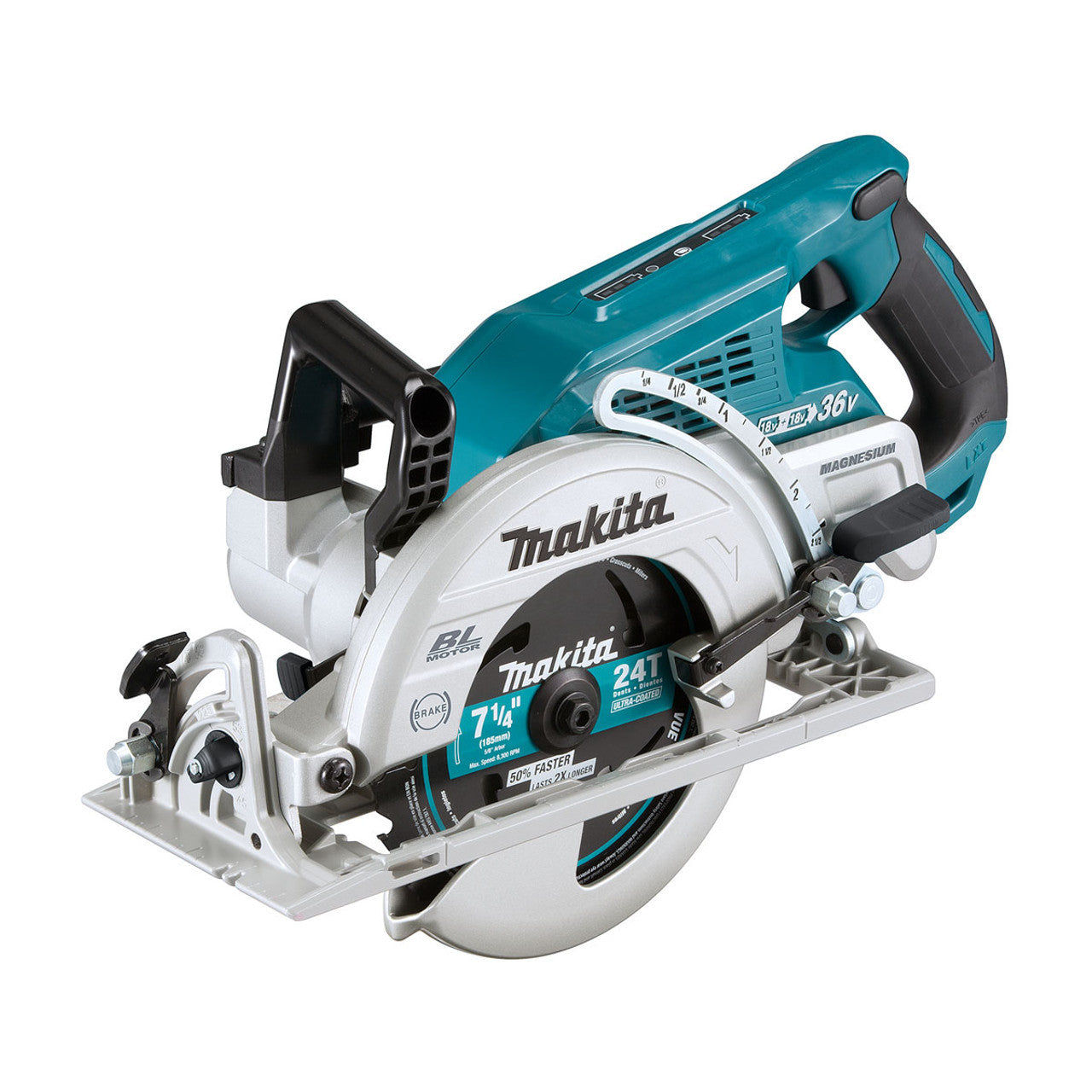 Makita MAK-DRS780PT2X 18VX2 LXT 7-1/4in Rear Handle Saw 2X5.0Ah Kit