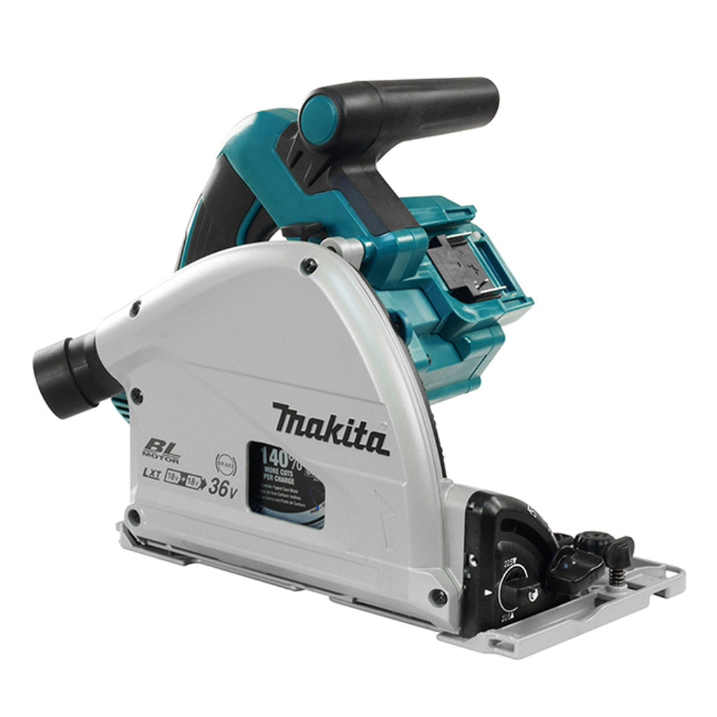 Makita MAK-DSP601ZJ 6-1/2in 18Vx2 Brushless Plunge Cut Circular Saw with AWS