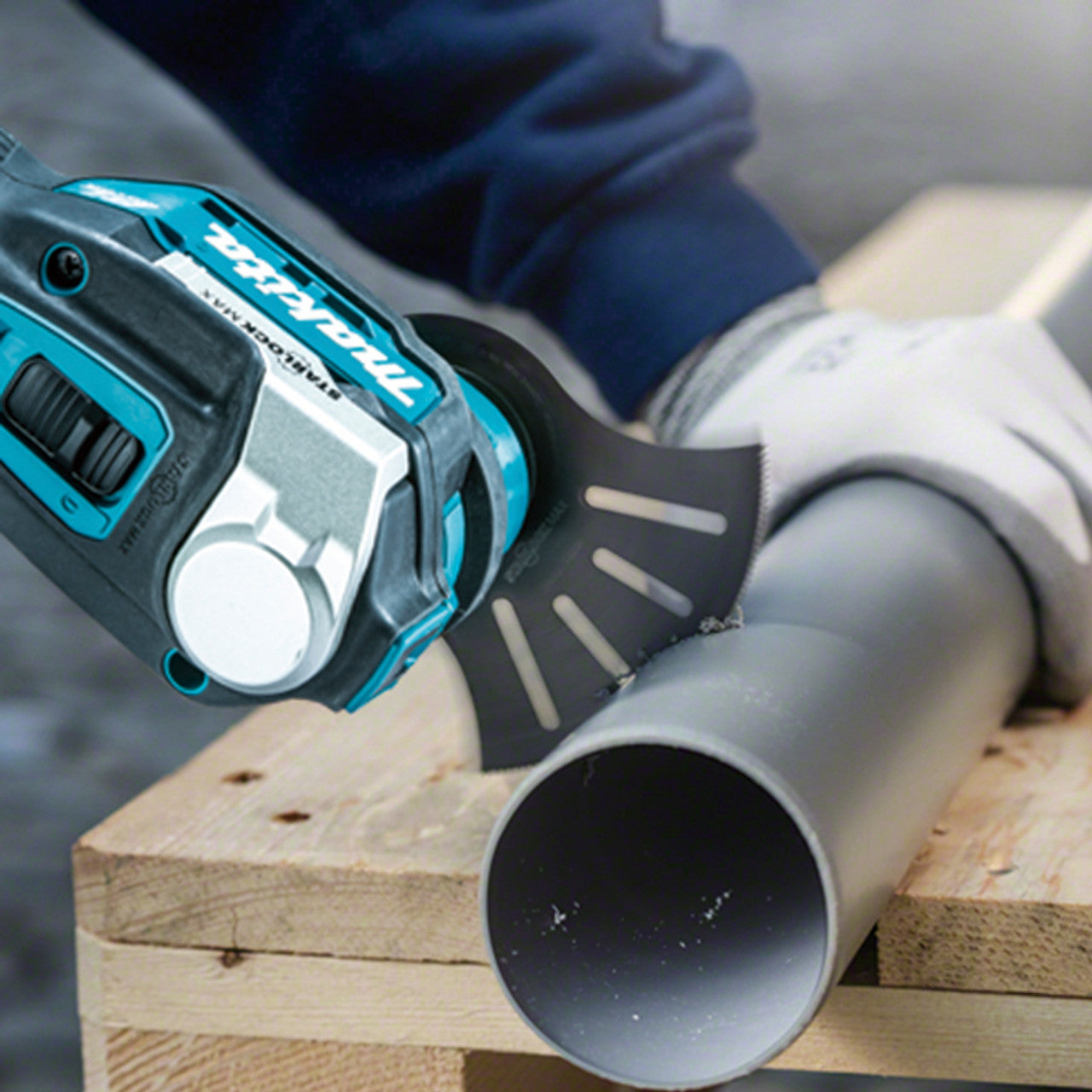 Makita MAK-DTM52Z 18V LXT Cordless Starlock Tool Less Multi Tool (Bare Tool)
