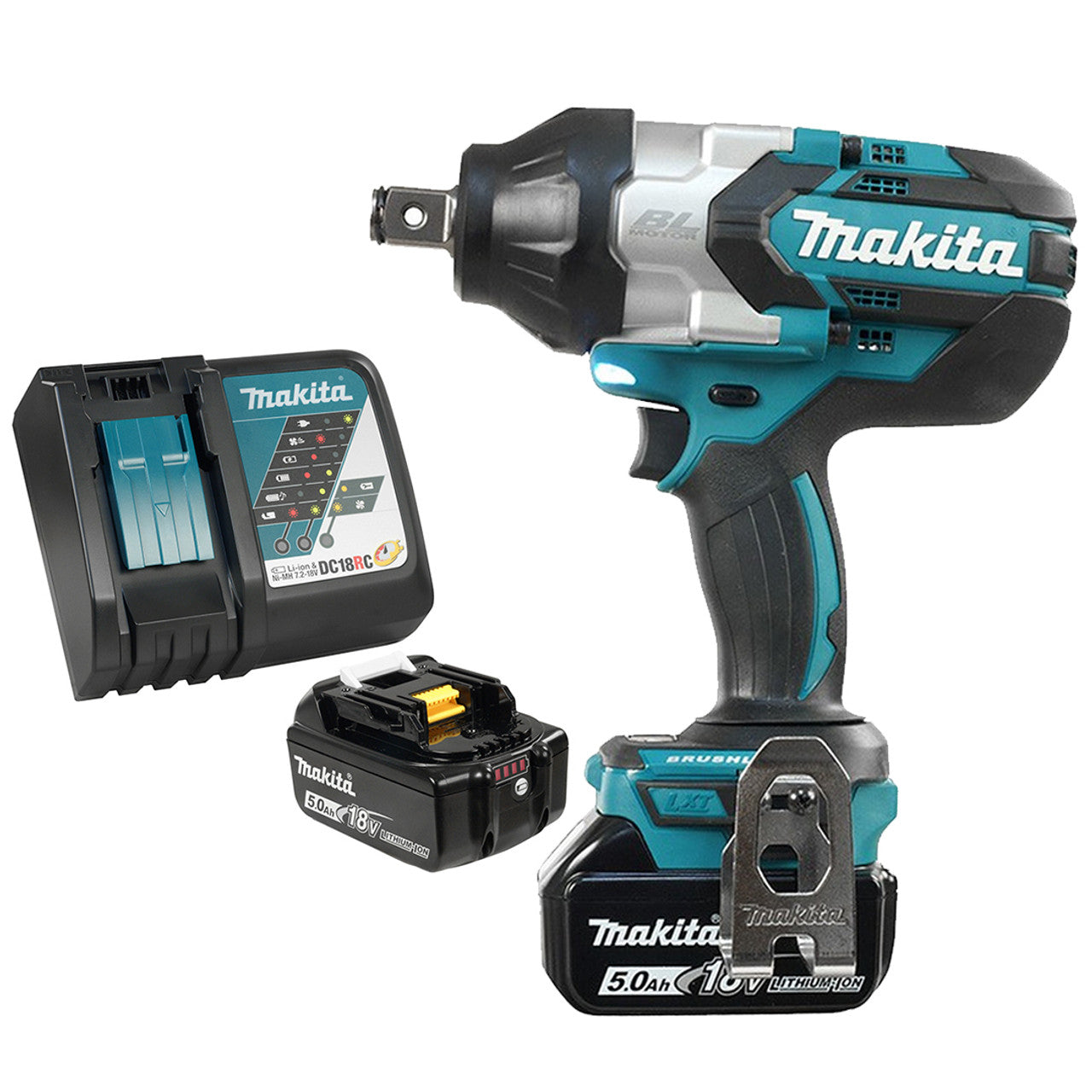 Makita MAK-DTW1001RTE 3/4in Cordless High Torque Impact Wrench