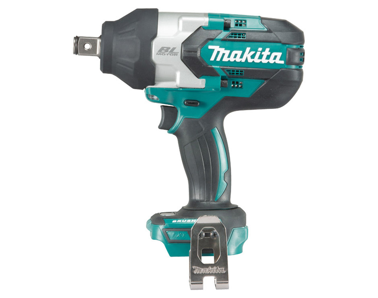 Makita MAK-DTW1002Z 18V Li-Ion 1/2in 1180Ft/lbs Brushless Impact Wrench With Pin, Bare Tool